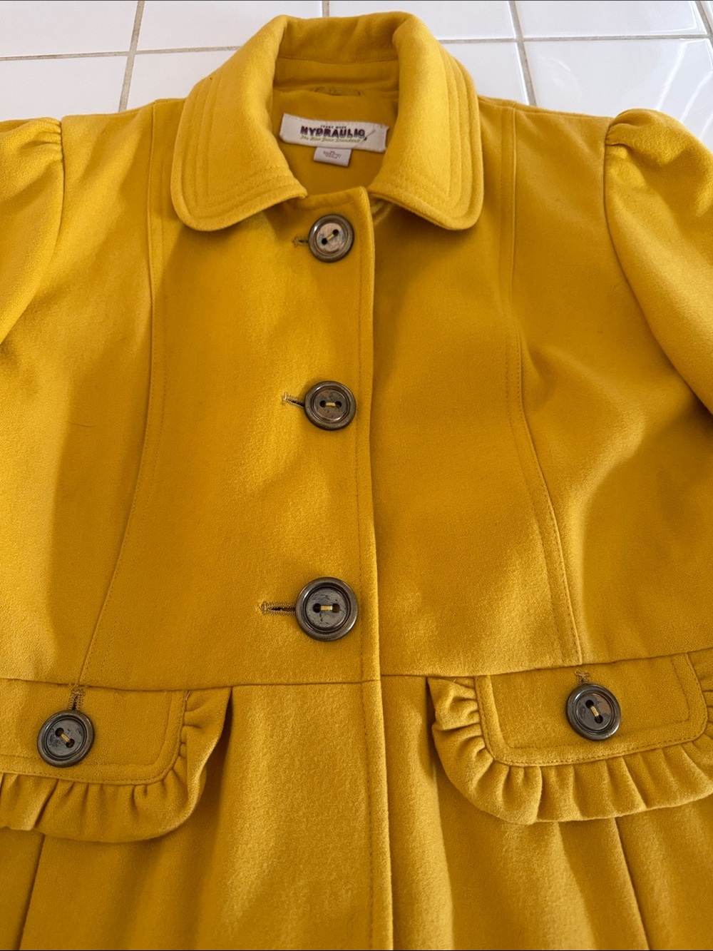 HYDRAULIC yellow peacoat XL - Picture 3 of 9